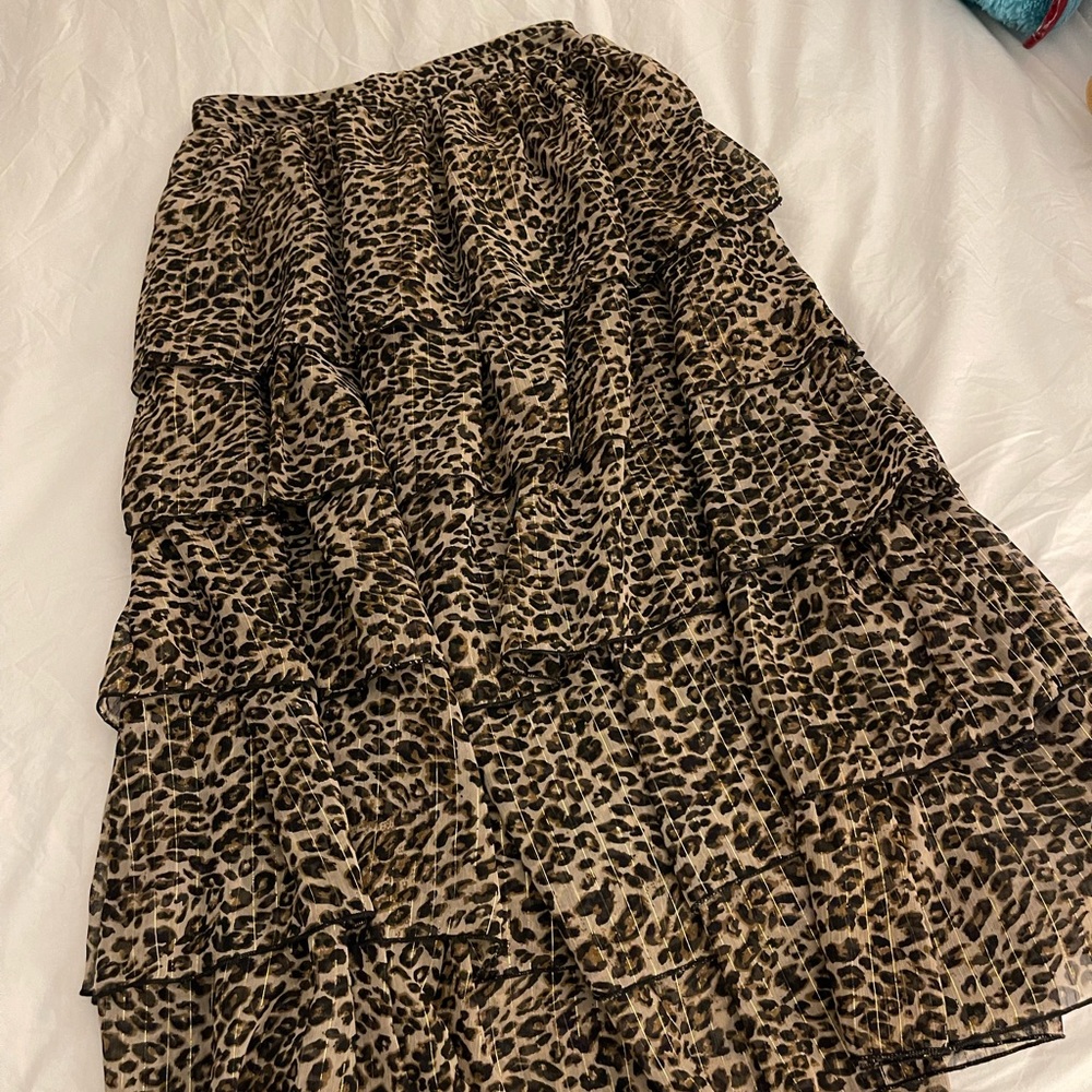 Boutique Leopard Maxi Skirt